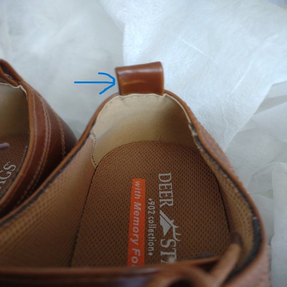 Deer Stags Men's Brown Mitchell Lace-up Shoes  SIZE 10.5 M NEW - Picture 11 of 13